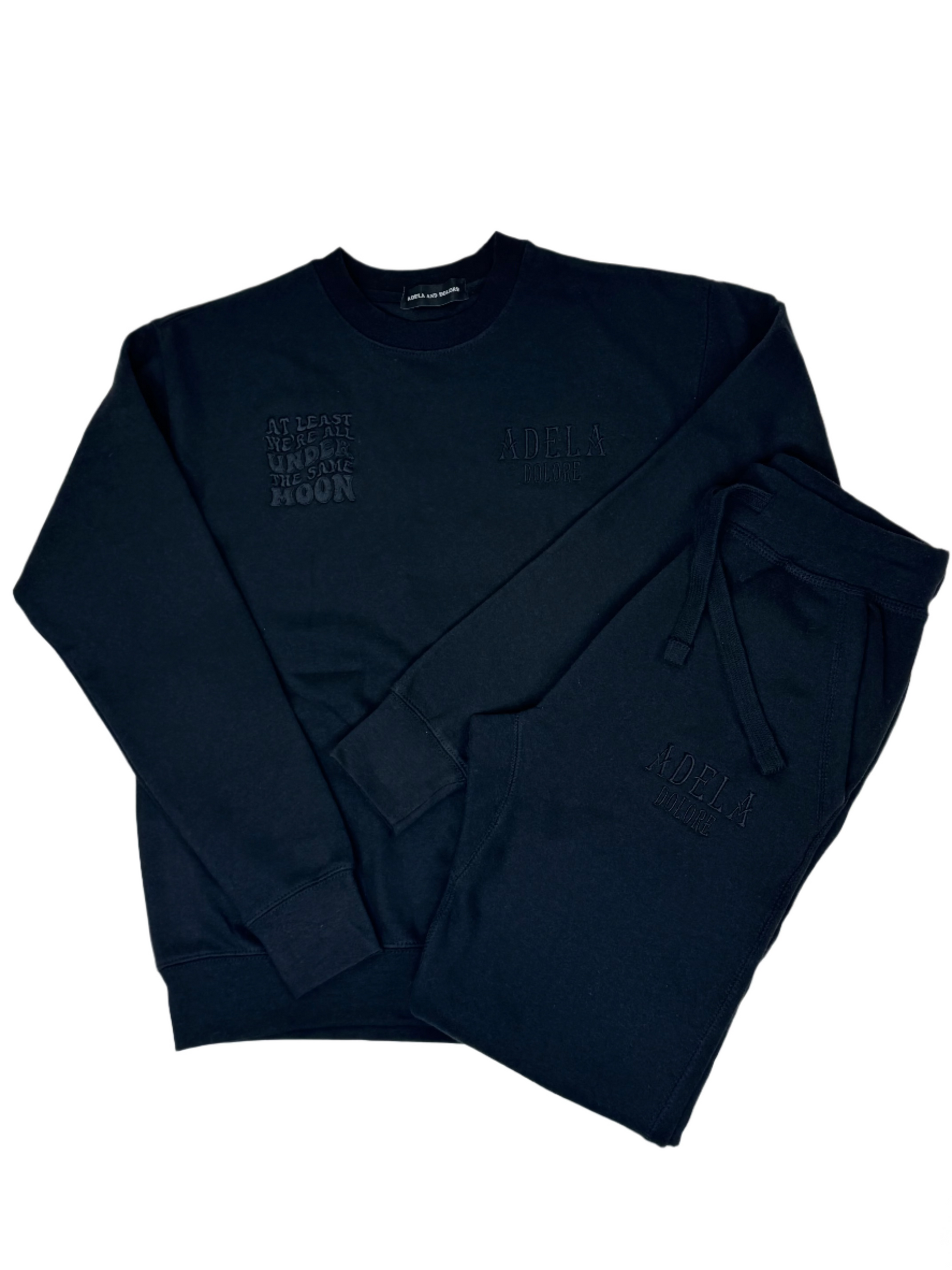 BLACK SWEATSUIT – Adela and Dolore